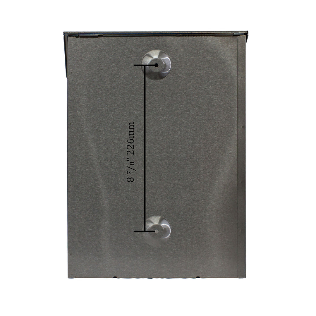 QualArc Winfield Metros Wall Mount Mailbox Stainless Steel