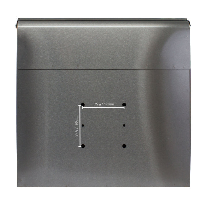 QualArc Compton Locking Wall Mount Mailbox Stainless Steel