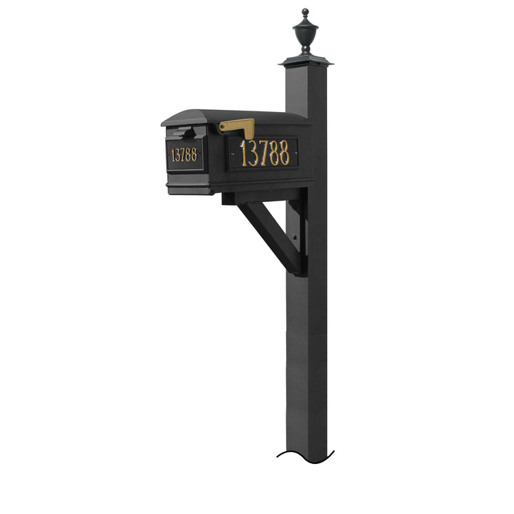 QualArc Westhaven System with Lewiston Mailbox, (No Base) Urn Finial