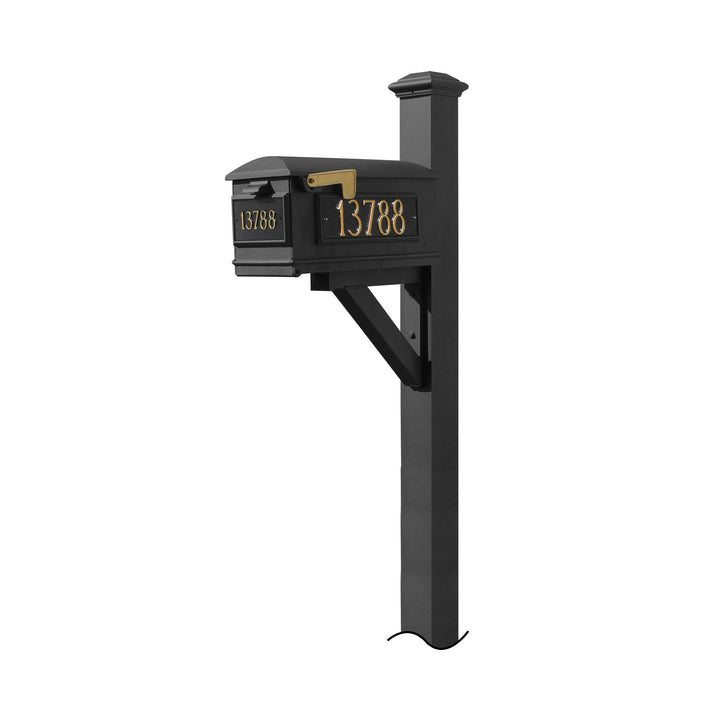 QualArc Westhaven System with Lewiston Mailbox, (No Base) Pyramid Finial