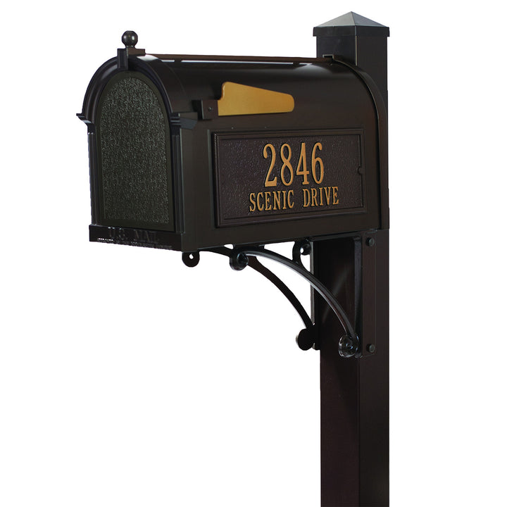 Whitehall Superior Mailbox with Post Package