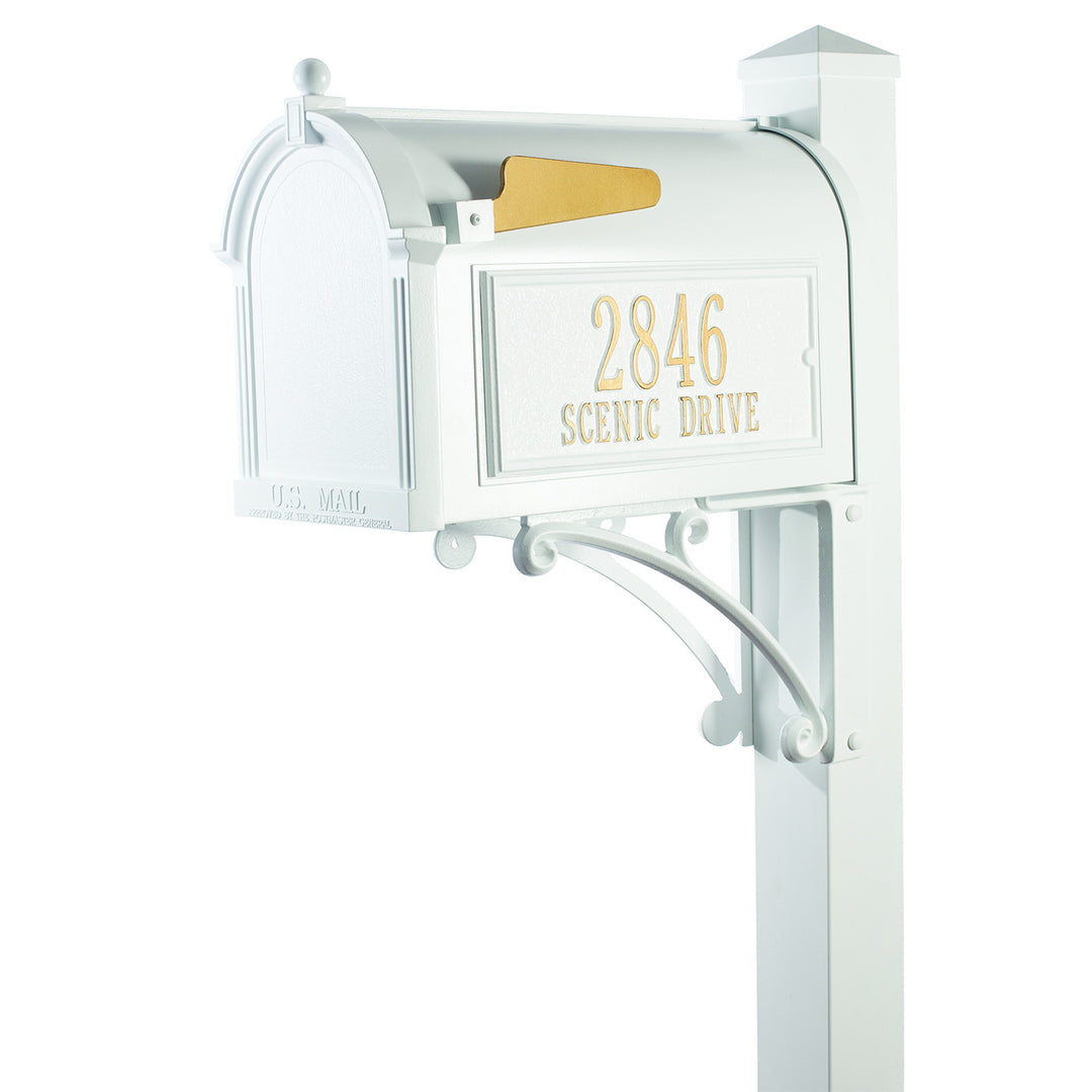 Whitehall Superior Mailbox with Post Package