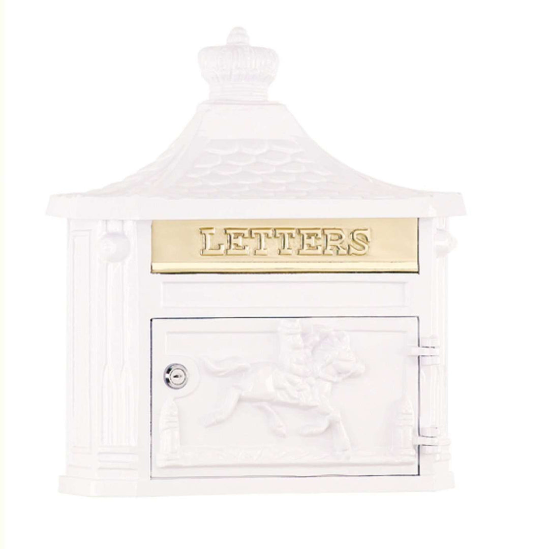Amco Victorian Cast Aluminum Classic Wall Mount Residential Mailbox