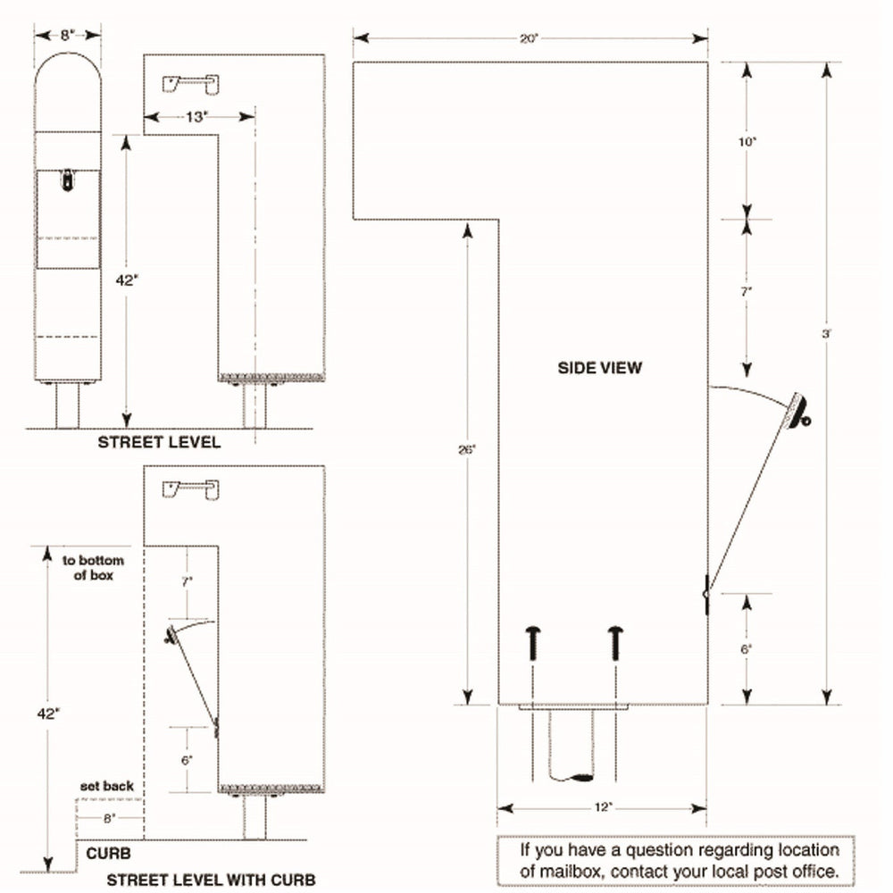 Jayco Industries 16" Aluminum Armadillo Surface Mount Post