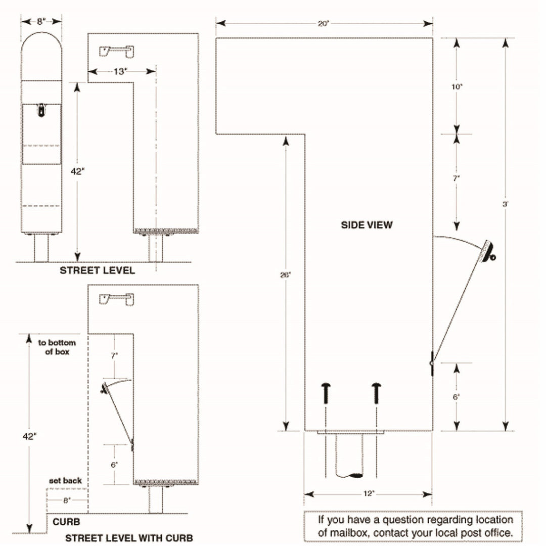 Jayco Industries 36" Stainless Armadillo In Ground Post
