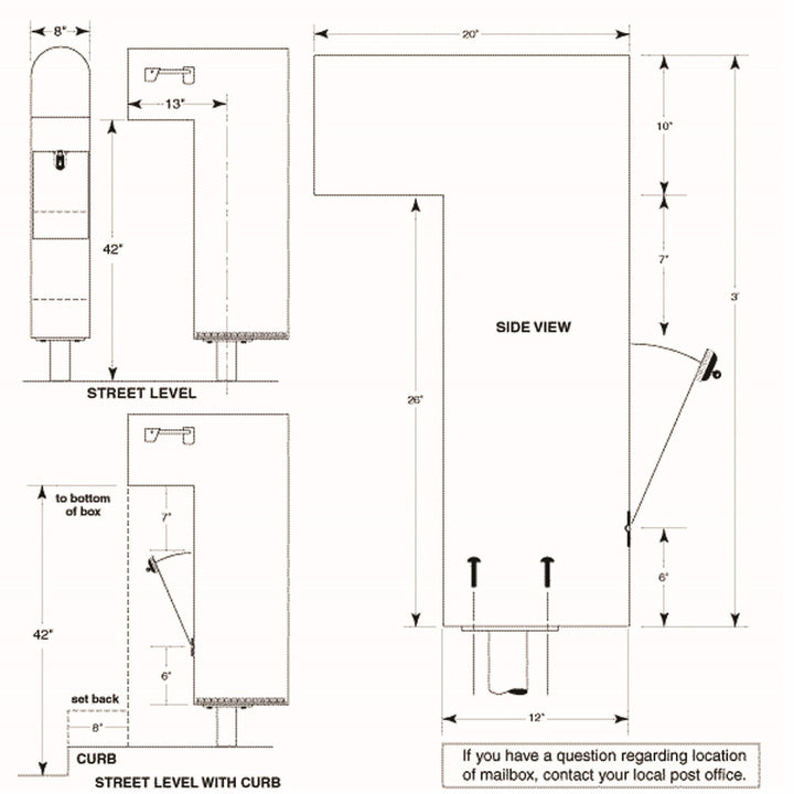 Jayco Industries 48" Aluminum Armadillo In Ground Post