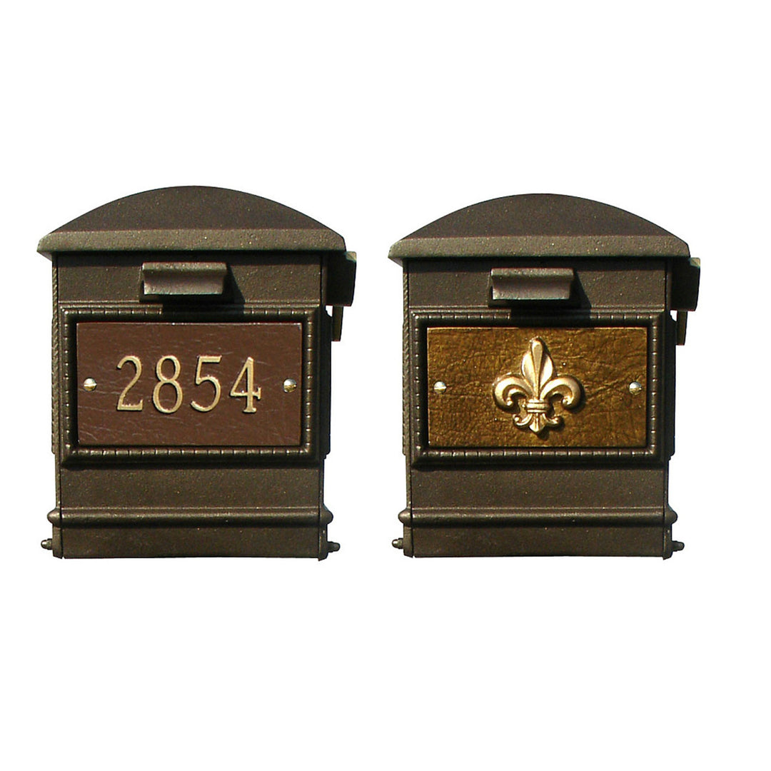 QualArc Lewiston Equine Complete Mailbox Post System with Fluted Base; LMC-801