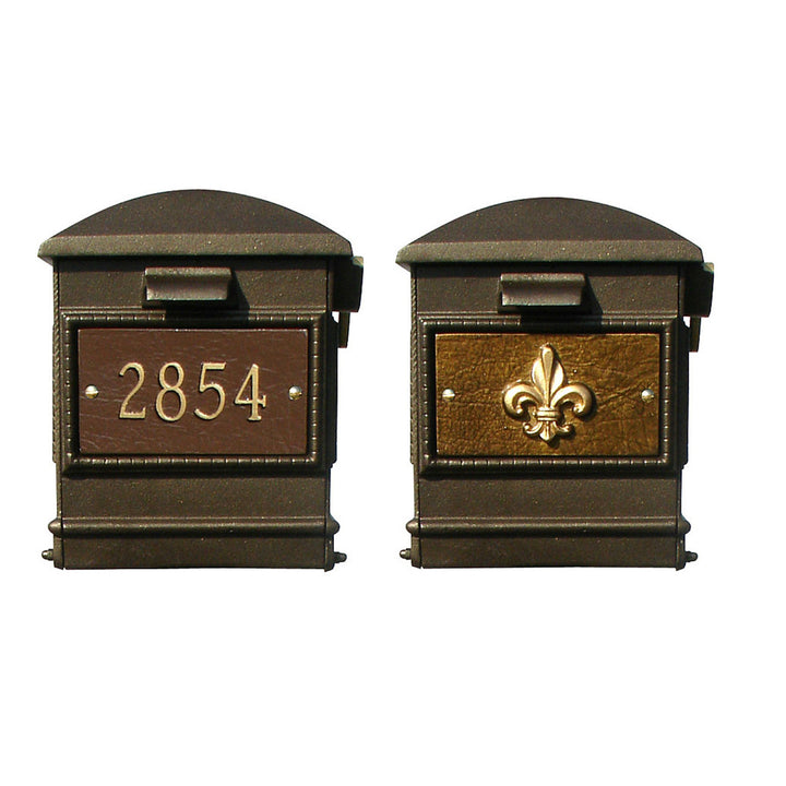 QualArc Lewiston Equine Complete Mailbox Post System with Fluted Base; LMC-801
