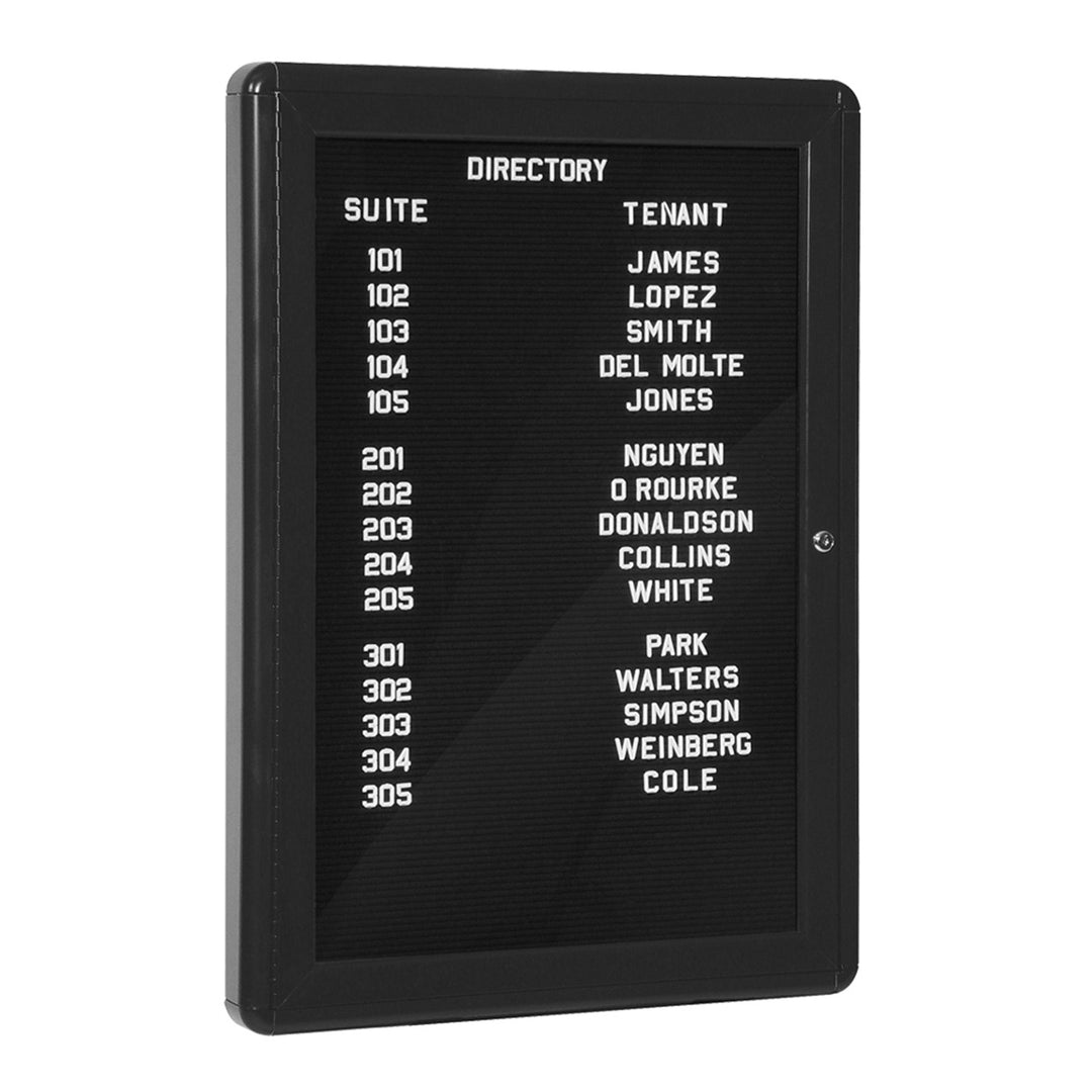 Salsbury Industries Lobby Directory Black 1023