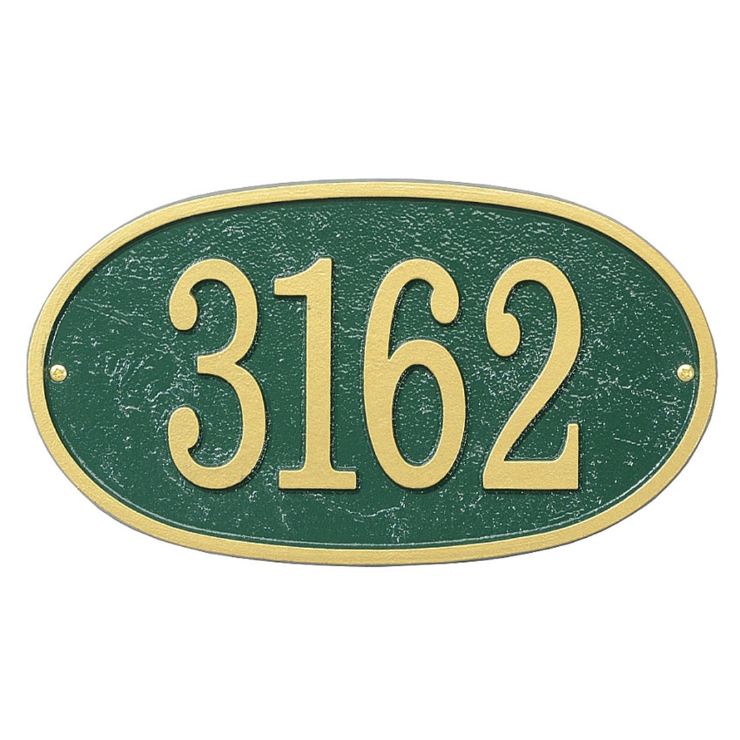Whitehall Fast & Easy Oval House Numbers Address Plaque