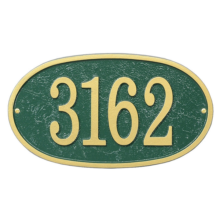 Whitehall Fast & Easy Oval House Numbers Address Plaque