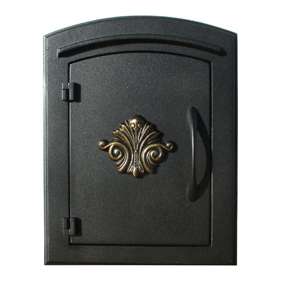 Qualarc Manchester Security Drop Chute Decorative Scroll Door Logo Mailbox