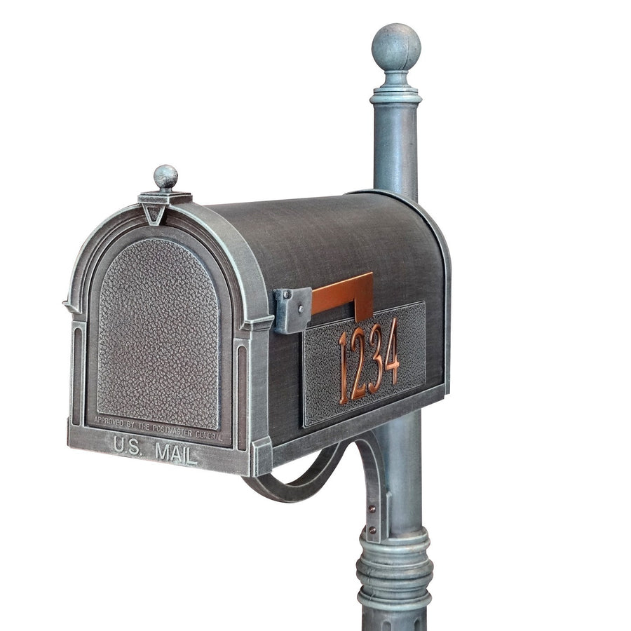 Special Lite Products Berkshire Curbside Mailbox with Side Numbers