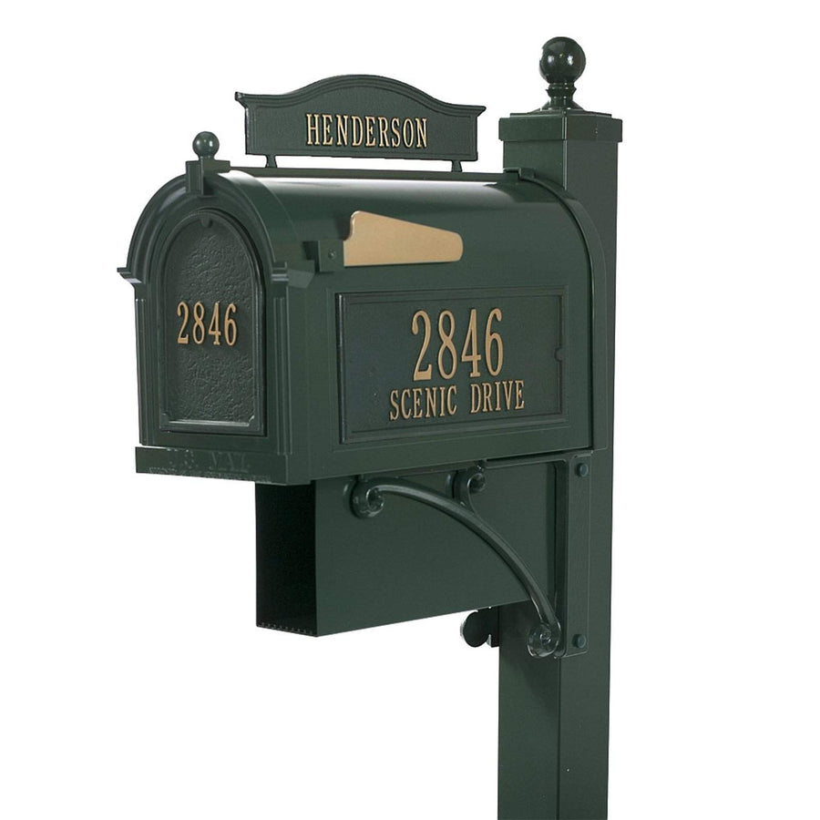 Whitehall Ultimate Capitol Custom Mailbox with Address and Name Plaque