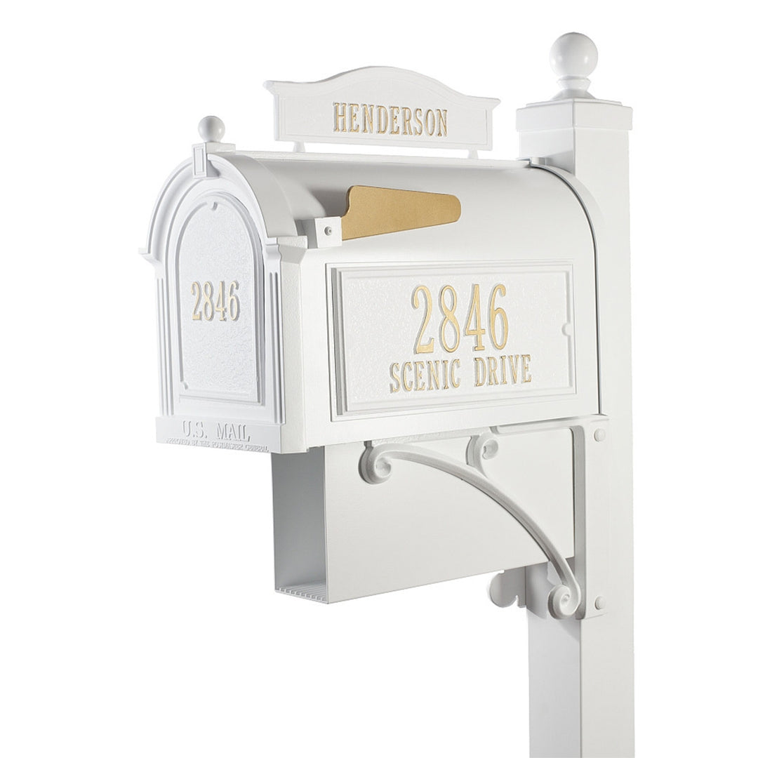 Whitehall Ultimate Capitol Custom Mailbox with Address and Name Plaque