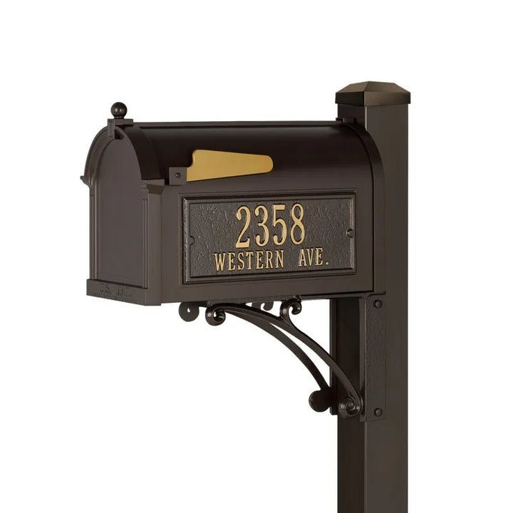 Whitehall Superior Mailbox with Post Package