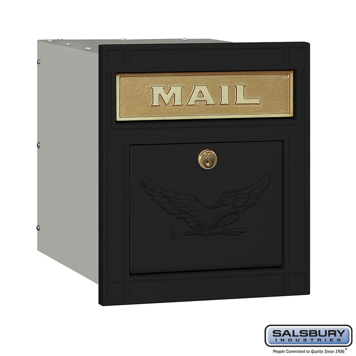 Salsbury Industries Locking Cast Aluminum Column Mailbox with Eagle Door