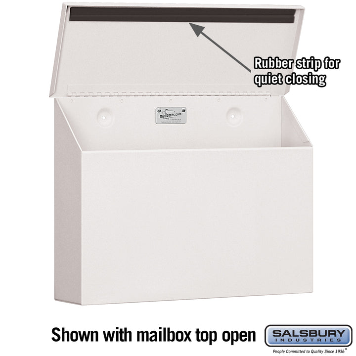 Salsbury Industries Standard Horizontal Style Traditional Residential Wall Mount Mailbox