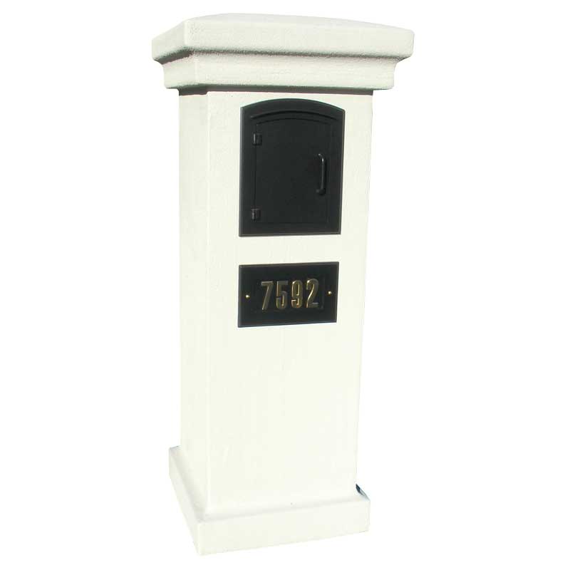 QualArc Manchester Stucco Column Mailbox