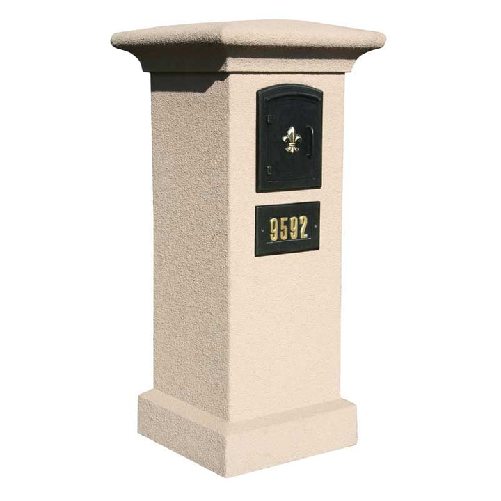 QualArc Manchester Stucco Column Mailbox