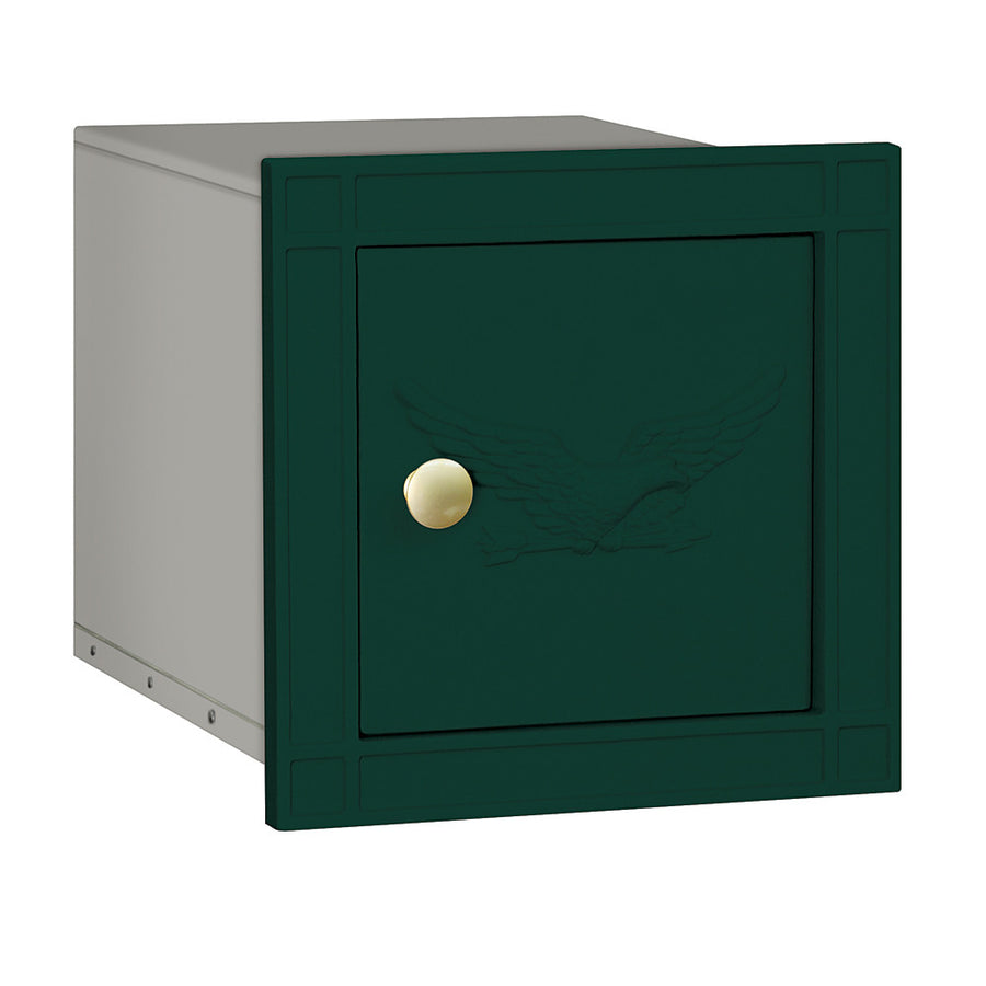 Cast Aluminum Column Mailbox Non-Locking with Eagle Door