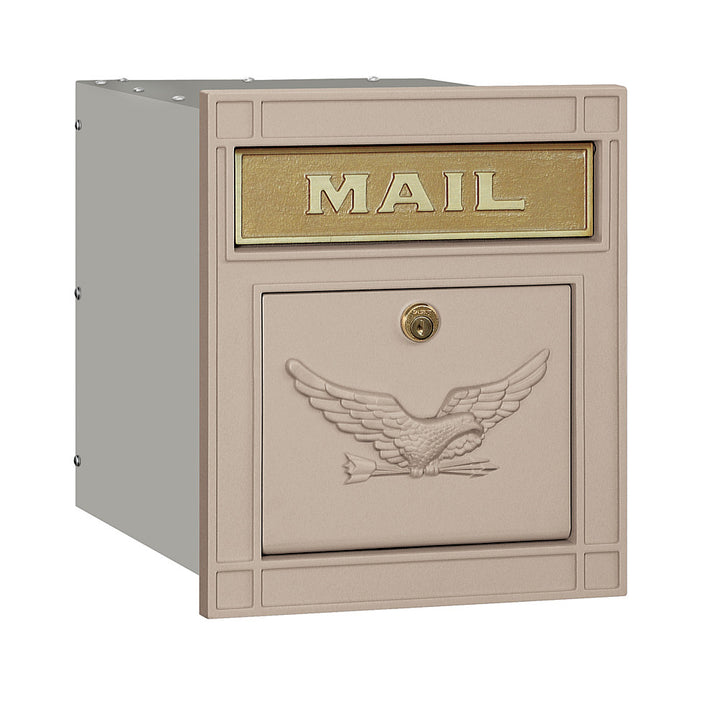 Salisbury Industries Locking Cast Aluminum Column Mailbox with Eagle Door