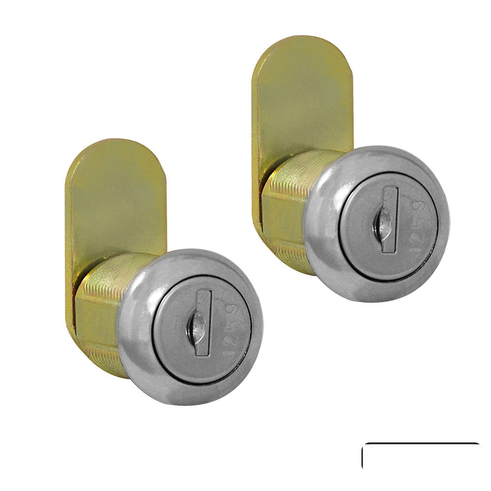 Salisbury Industries Lock Set (2) Standard Replacement Locks (Keyed Alike) for Roadside Mailbox, Mail Chest and Mail Package Drop with (2) Keys Each