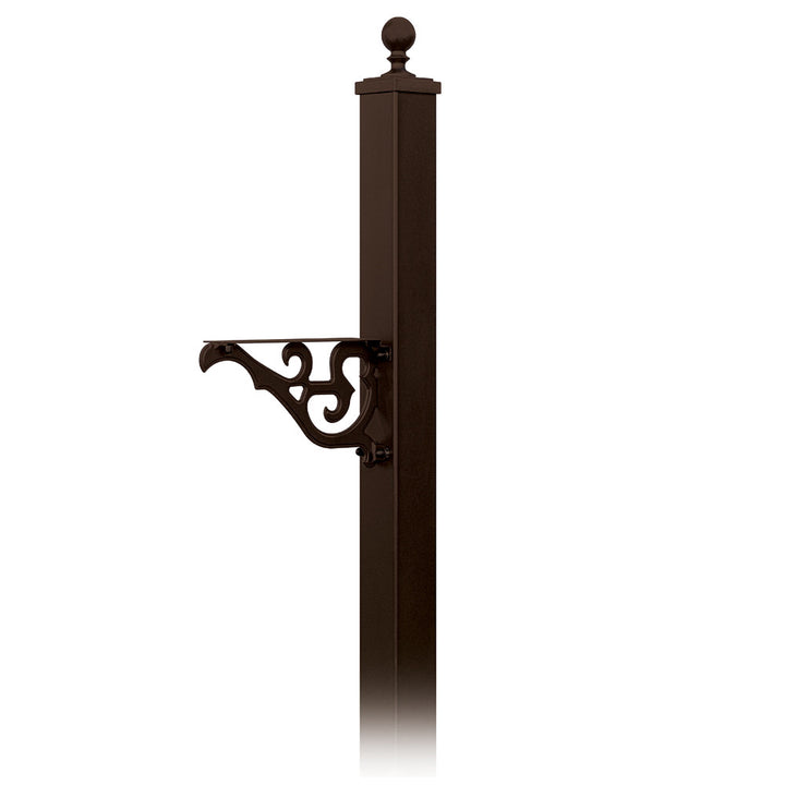Salisbury Industries Victorian Decorative Mailbox Post - In Ground Mounted; 4845