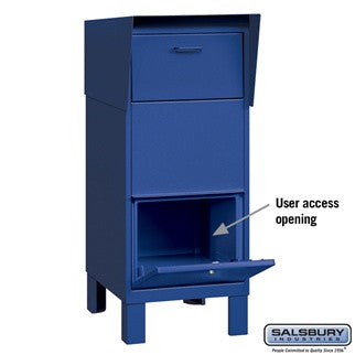 Salsbury Industries Blue Courier Box Private Access