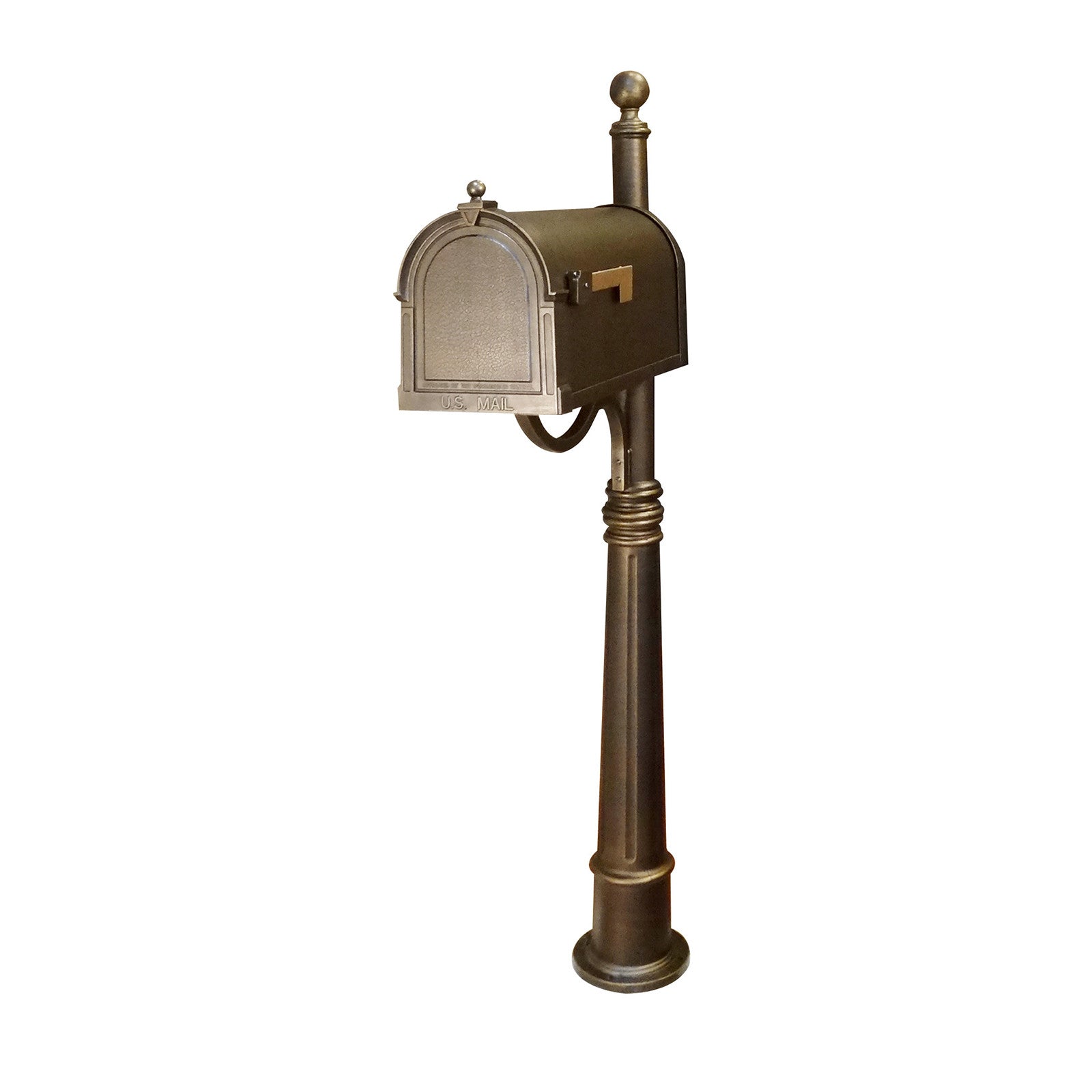 Special Lite Berkshire Curbside Mailbox with Ashland Mailbox Post