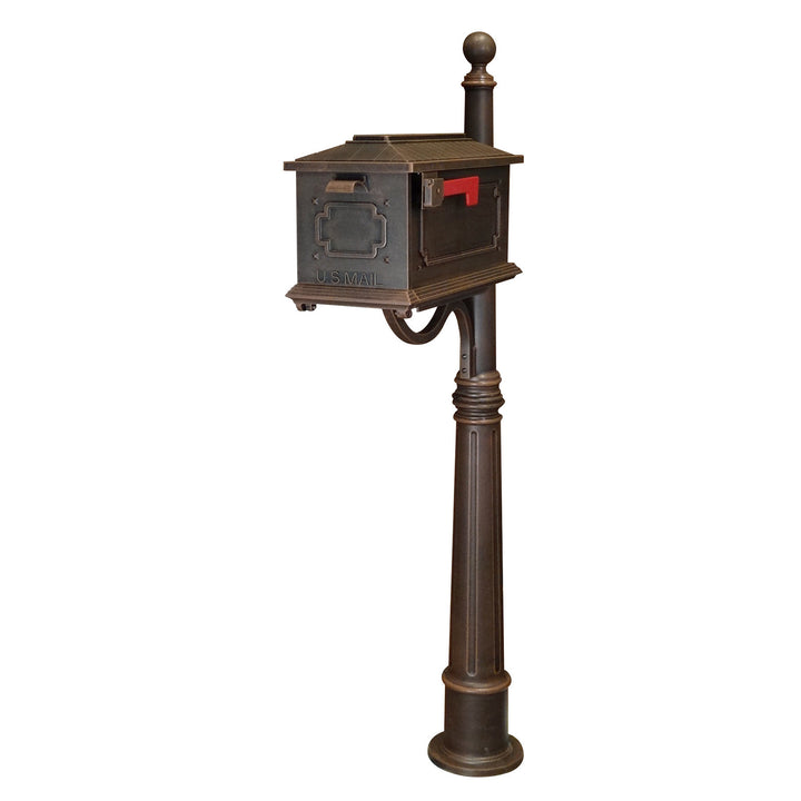 Special Lite Kingston Curbside Mailbox with Ashland Mailbox Post Unit SCK-1017_SPK600