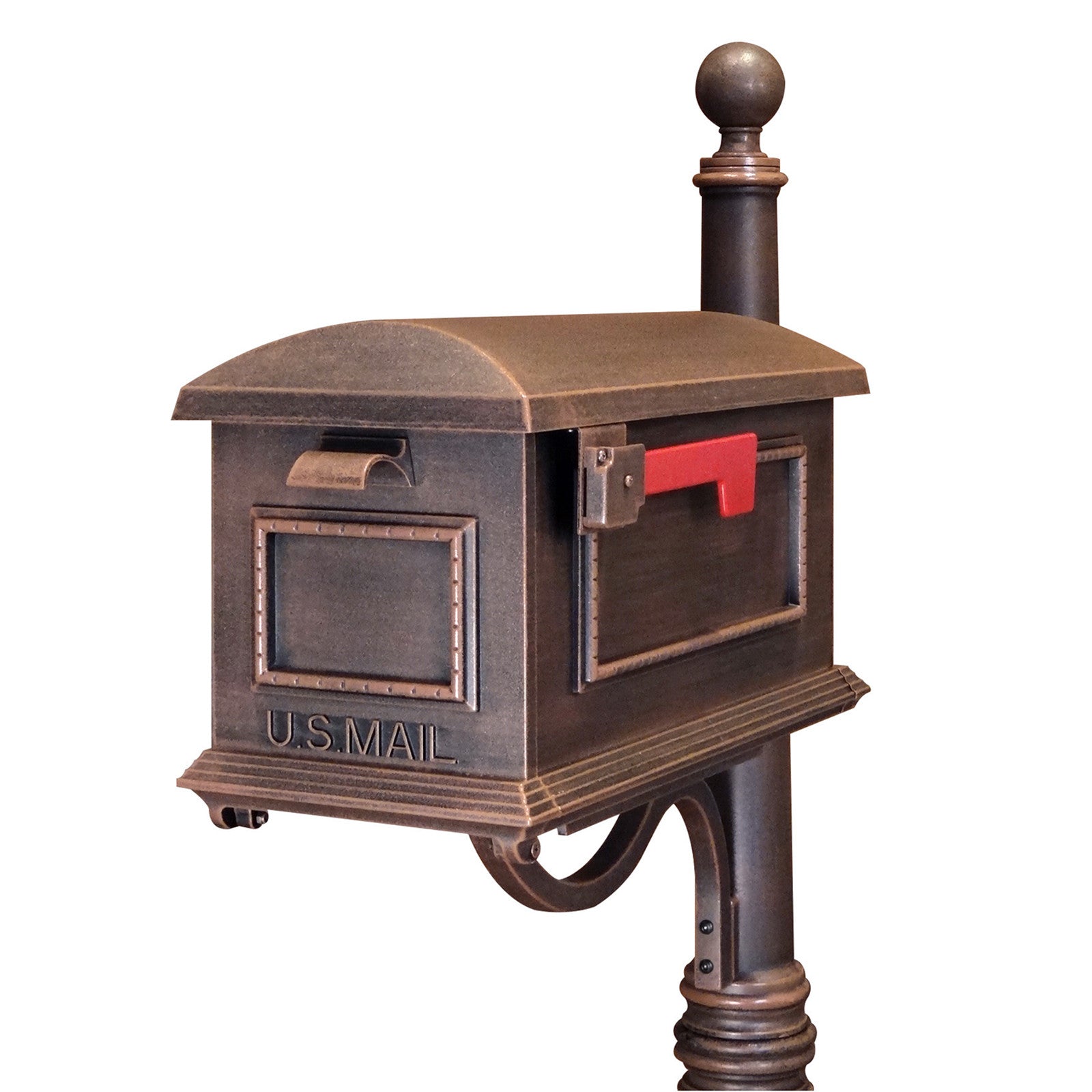 Shop Special Lite Traditional Curbside Post Mount Mailboxes