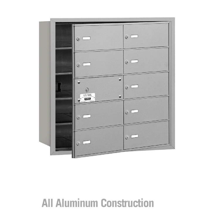 Salsbury Industries 4B+ Commercial Horizontal Mailbox 10 B Door Front Loading Private Access