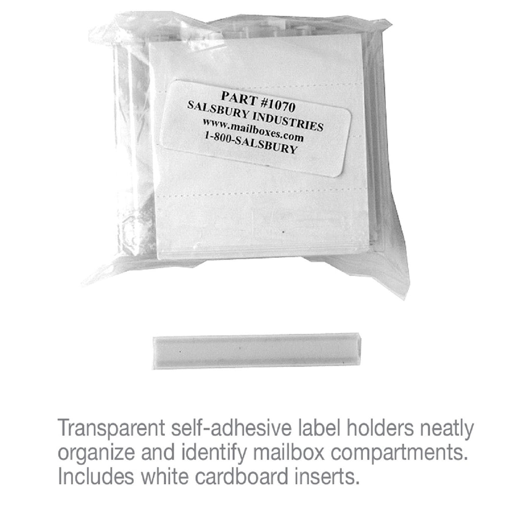 Salsbury Industries Self Adhesive Mailbox Label Holder 50 Bag