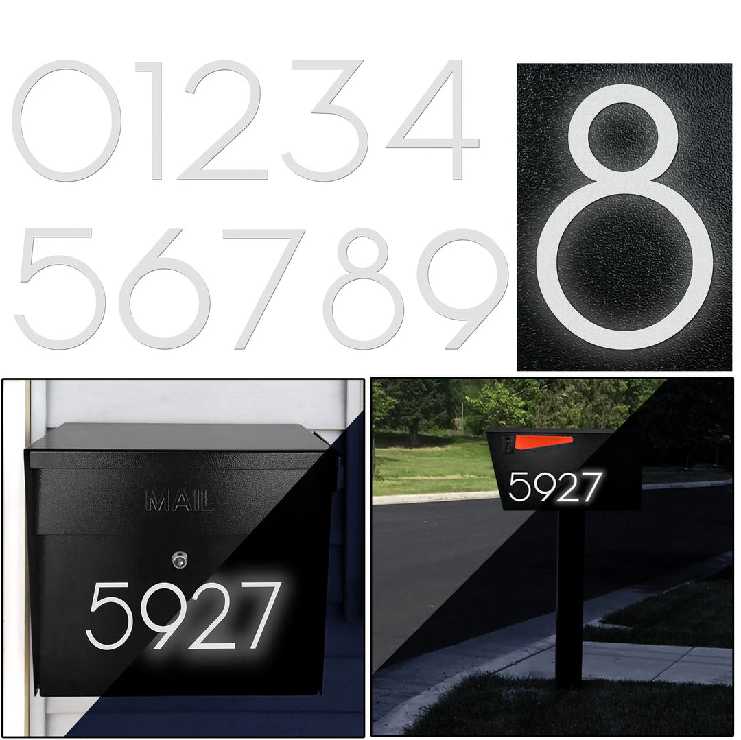 Mail Boss Designer Reflective Mailbox House Numbers