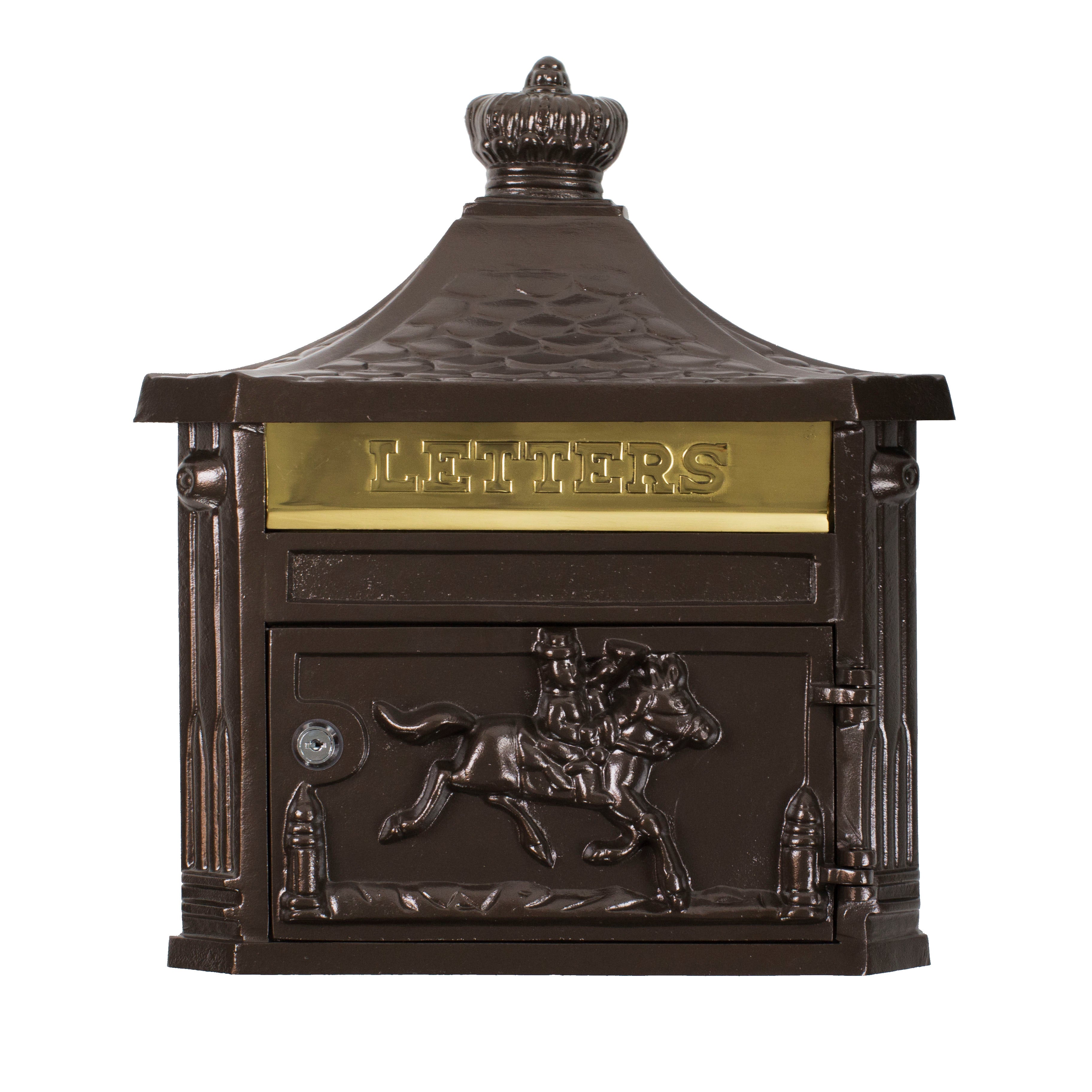 Amco Victorian Cast Aluminum Wall Mount Residential Mailbox Wm 21   Victorian Bronze Mailbox 