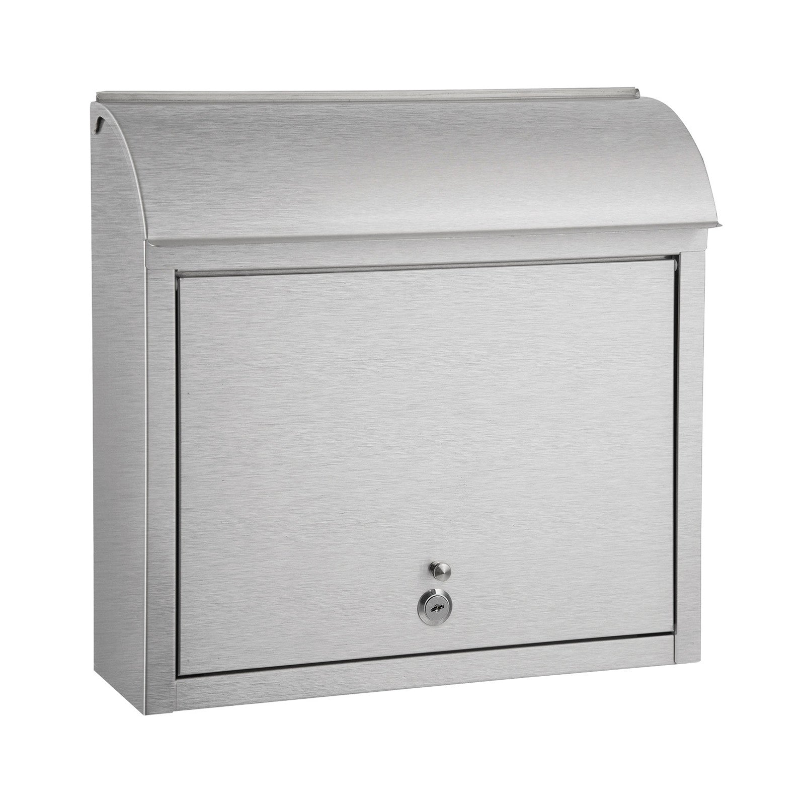 QualArc Compton Locking Wall Mount Mailbox Stainless Steel – Prime