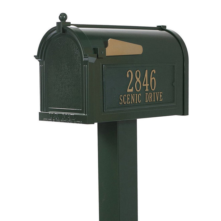 Whitehall Products Premium Mailbox Package Fully Customized in Green