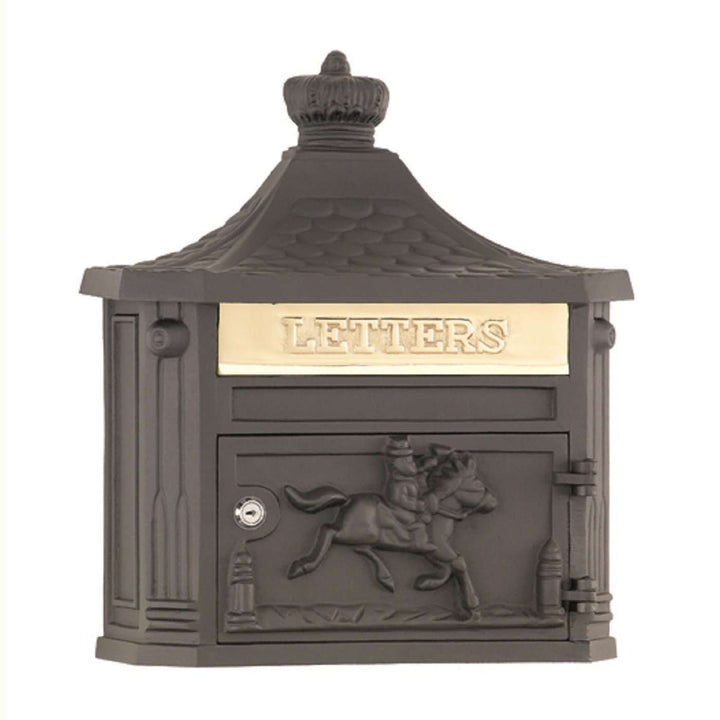 Amco Victorian Cast Aluminum Classic Wall Mount Residential Mailbox