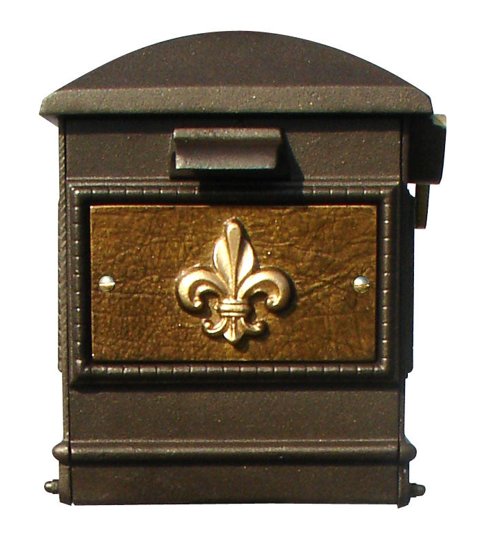 QualArc Personalized Lewiston Complete Mailbox Ornate Base & Pineapple