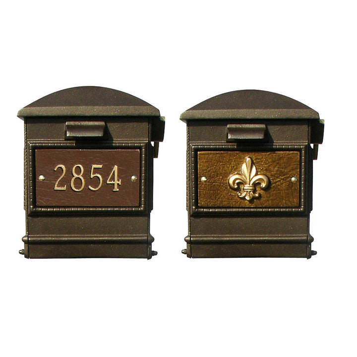 QualArc Lewiston Equine Complete Post Mailbox System with Ornate Base; LMC-701
