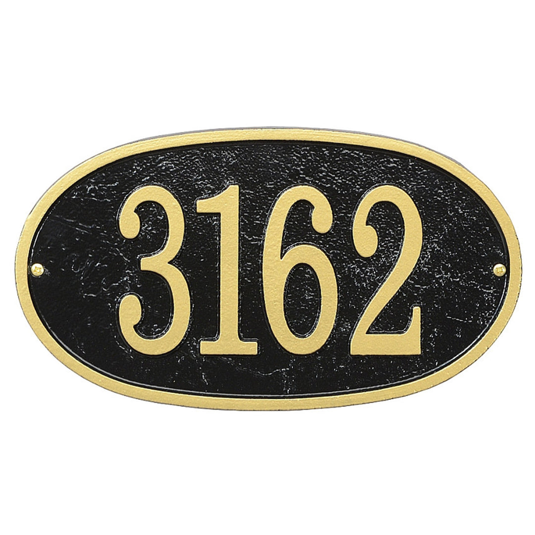 Whitehall Fast & Easy Oval House Numbers Address Plaque