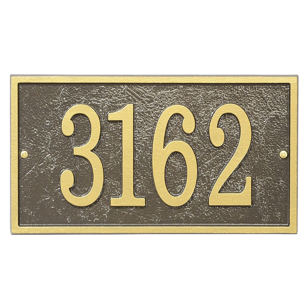 Whitehall Fast & Easy Rectangle House Numbers Address Plaque