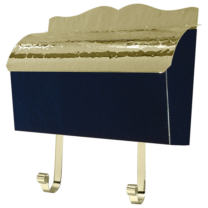 QualArc Provincial MB900 Collection Brass Mailbox, Wall Mount - Hammered Black