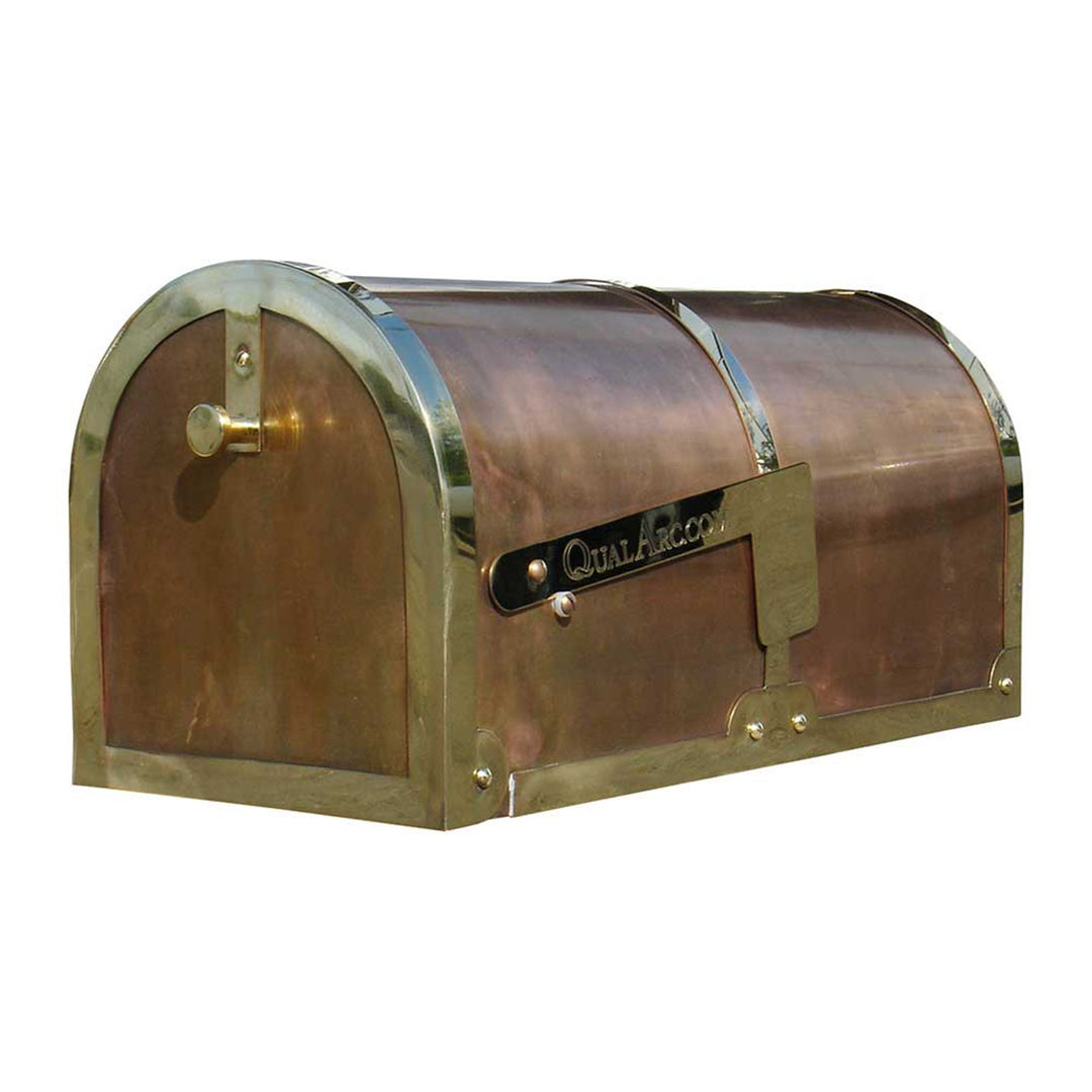 QualArc Provincial Collection Brass Rural Mailboxes; MB3000