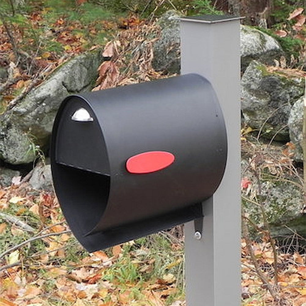 Spira Large Post Mount Mailbox Bundle in Stainless Steel or Matte Black
