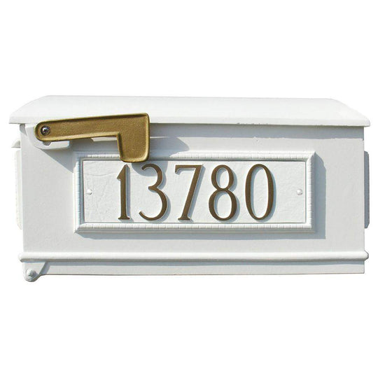 QualArc Personalized Lewiston Mailbox with Custom Address Plaques Prime Mailboxes