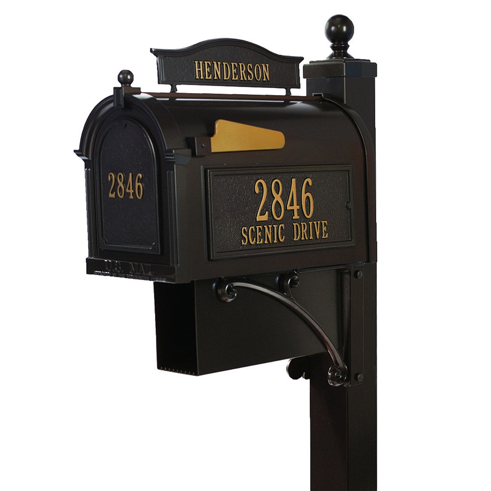 Whitehall Ultimate Capitol Custom Mailbox with Address and Name Plaque